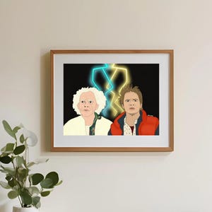 Back To The Future inspired Print A4