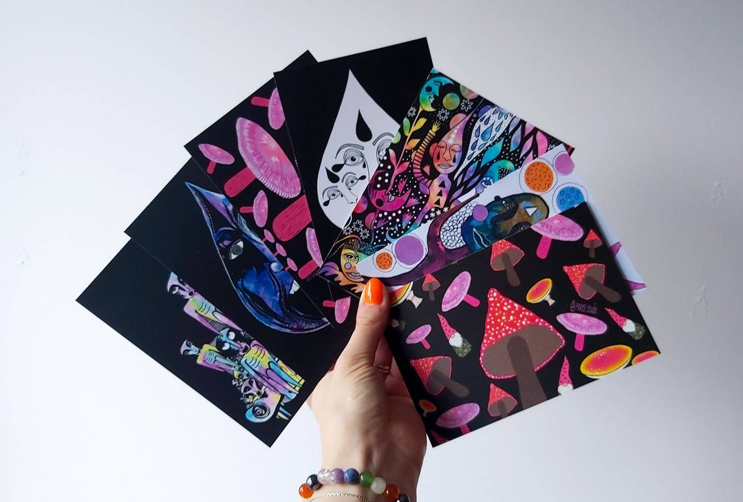 Colourful Postcard Art Prints choose Your Postcard Etsy