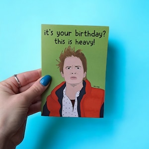 Back to the future inspired birthday Card
