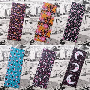 Patterned Bookmarks - Moth - Moon - Mushroom- Floral