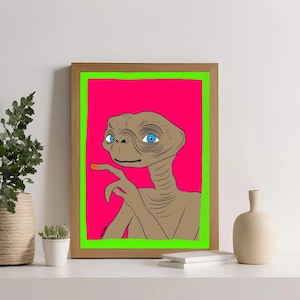 E.T. inspired print A4
