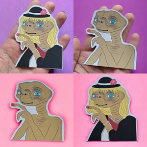 E.T. inspired Sticker