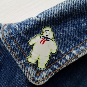 Stay puft Ghostbusters pin badge