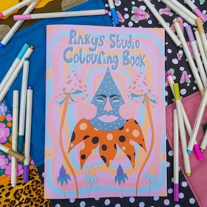Livre de coloriage A4 de Pinky pour adultes et enfants - 16 pages