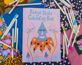 Pinky's A4 Colouring Book for adults & children- 16 pages