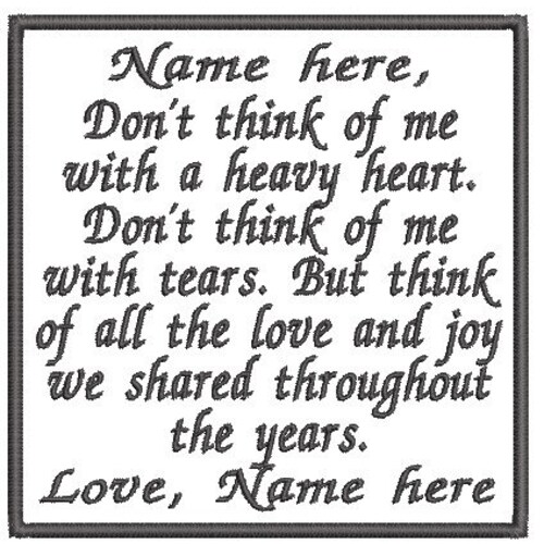 Memory Patch Personalized Names Embroidered Sewon Etsy