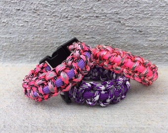 FREE SHIPPING!! Girls & Boys Survival Paracord Bracelet - Camo