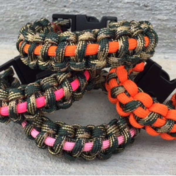 FREE SHIPPING!! Survival Paracord Bracelet - Camo