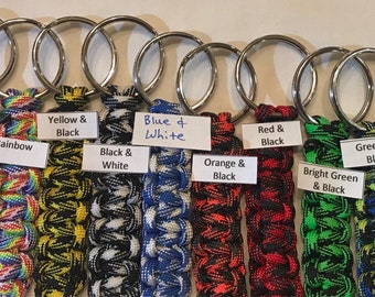 FREE SHIPPING!! Custom Paracord Keychain - 2.5"