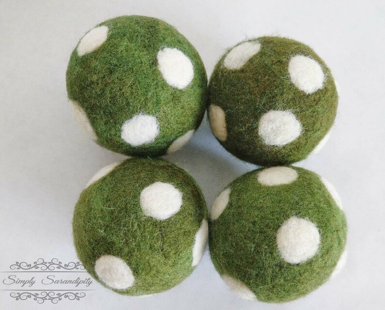 Dryer Ball Set XL Wool Laundry Balls Felted Wool Balls Etsy