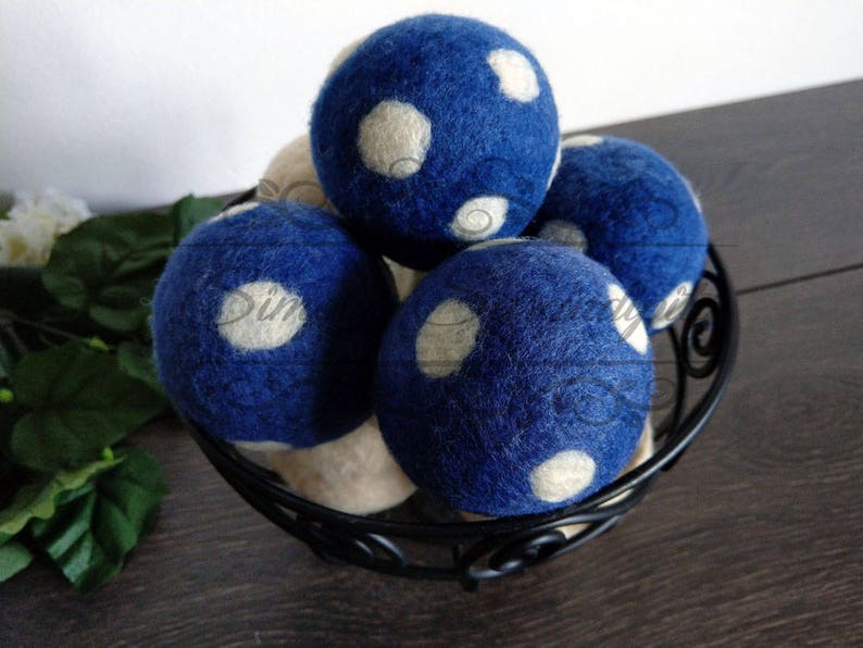 Dryer Ball Set XL Wool Laundry Balls Felted Wool Balls Etsy