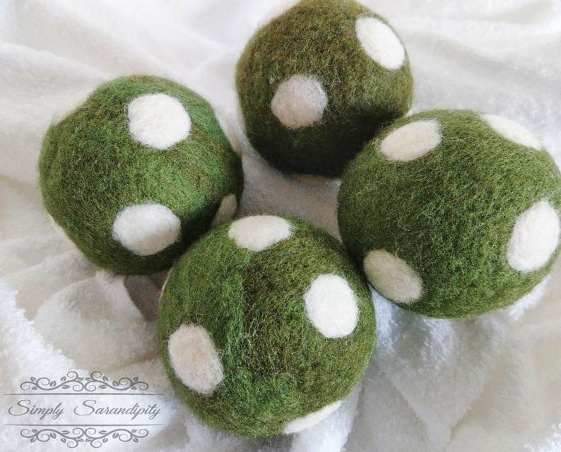 Dryer Ball Set XL Wool Laundry Balls Felted Wool Balls Etsy