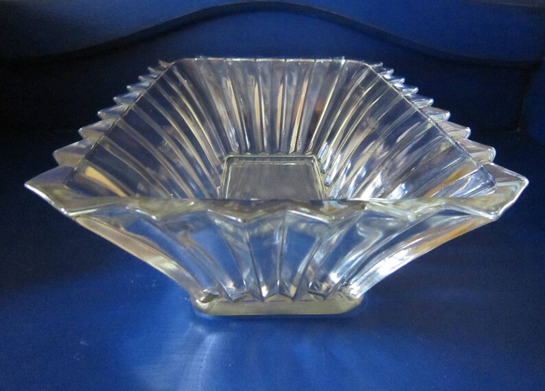 Vintage Glass Serving Dish Rectangular Glass Serving Dish Etsy