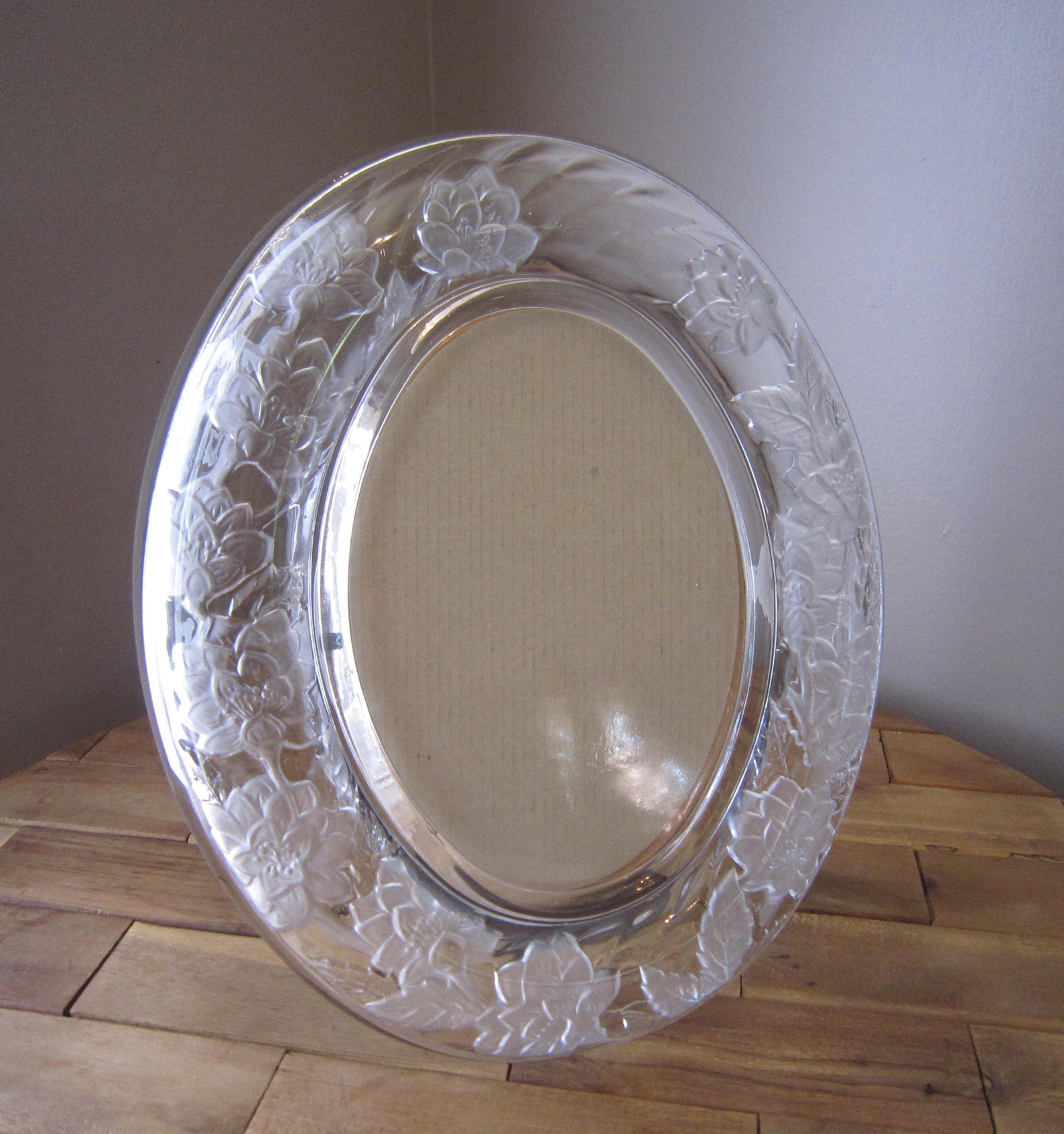 Crystal Picture Frame Oval Picture Frame 5x7 Crystal Frame Etsy