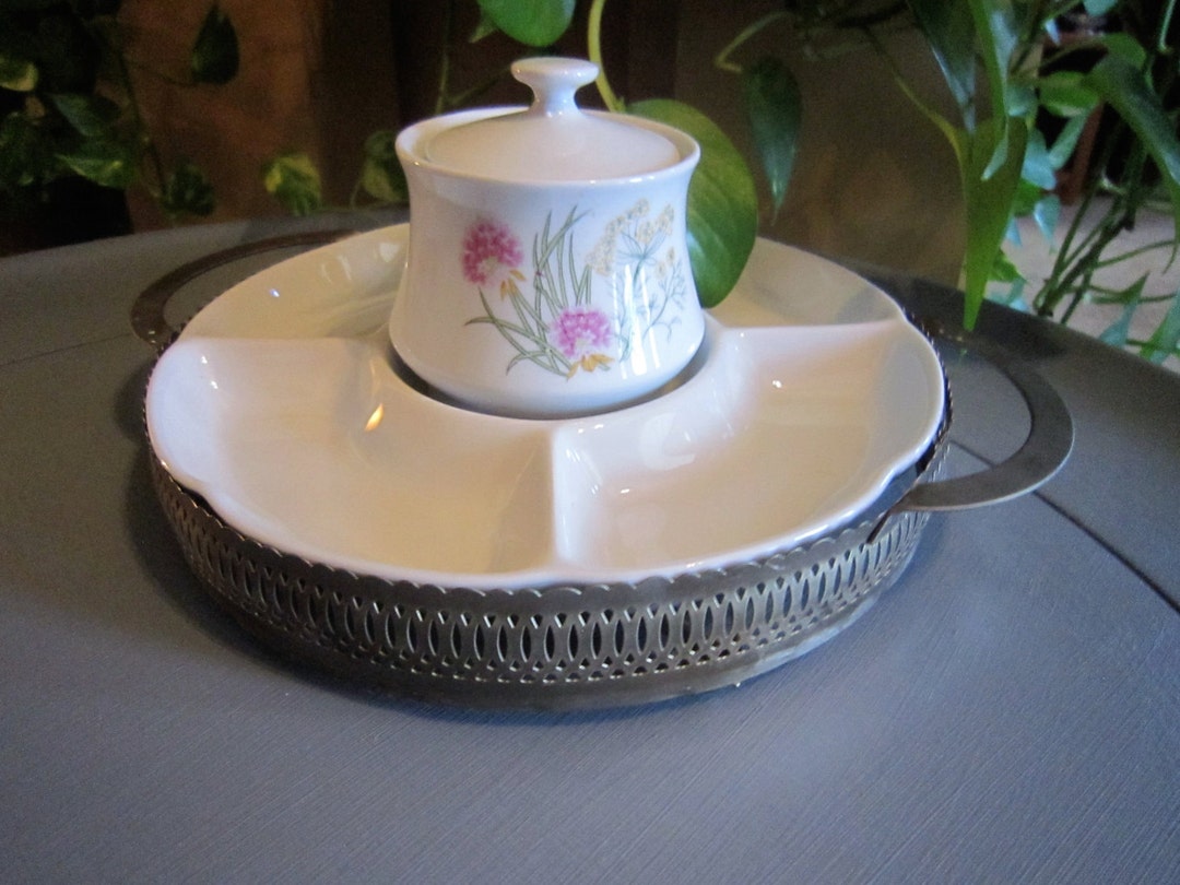 Vintage Relish Tray Hors D'oeuvres Tray Snack Tray Etsy