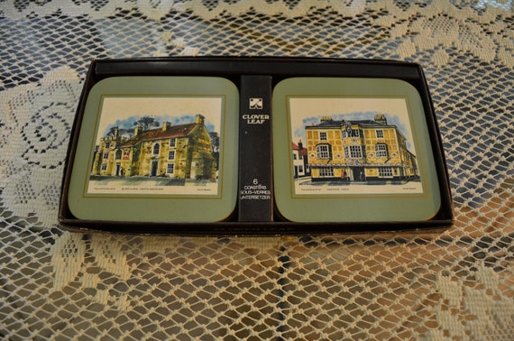 Vintage Clover Leaf Coasters 6 Cork Coasters English Pubs By Etsy Vintage Clover Leaf Coasters 6 Cork Coasters English Pubs By Etsy