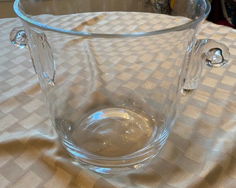 Vintage Crystal Ice Bucket, Glassware