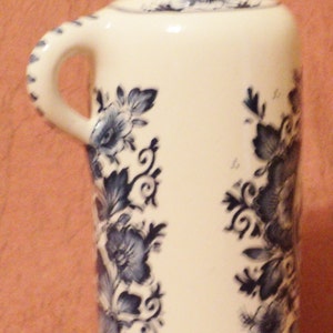 Vintage Jug/Decanter/Bottle, Delft Blue, Hand Painted, Made in Holland, Ceramic, Rare!