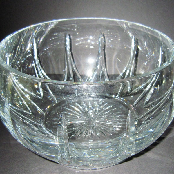 Lead Crystal Punch Bowl Etsy
