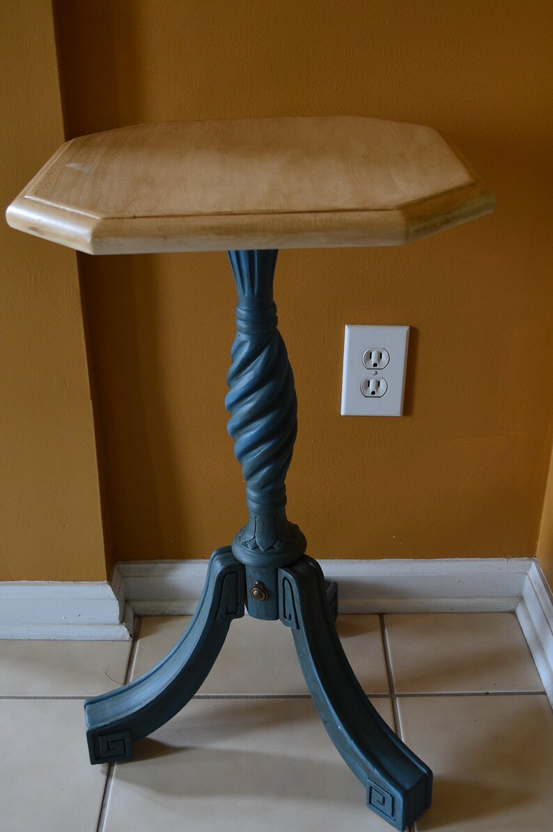 Pedestal Table Accent Table Decorative Table End Table Etsy