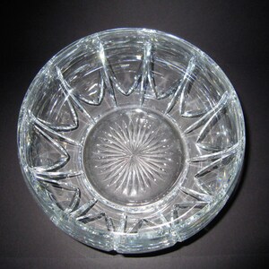 Vintage Crystal Bowl, Heavy Cut Lead Crystal Bowl, Centerpiece bild 2