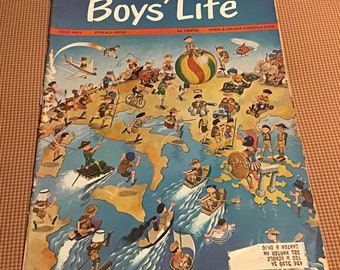 Vintage Boy’s Life magazine, Boy Scouts Magazine, 1963 Boy's Life Magazine