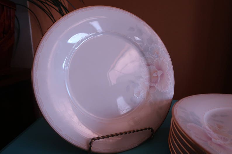 Noritake Fine China Salad Plates Set of 7 Vintage Dinnerware Sweet Surprise Design China