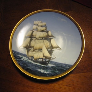 The Great Ships of the Golden Age of Sail &quot;Flying Cloud&quot; Collector Plate, Franklin Mint, Nautical Plate