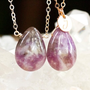 Lepidolite Necklace - Healing Crystal Necklace
