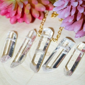 April Birthstone Necklace - Clear Quartz Necklace - Healing Crystal Necklace - Raw Crystal Necklace - Gift For Her