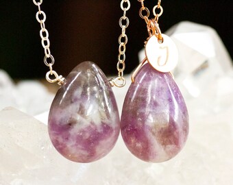 Lepidolite Necklace - Healing Crystal Necklace