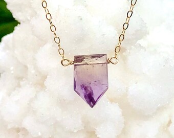 Faceted Ametrine Necklace - February Birthstone Necklace - Aquarius Zodiac Necklace - Birthstone Jewelry - Crown Chakra - Solar Plexus