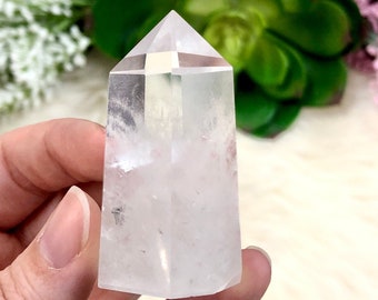 Crystal Quartz Point 54mm AGQ - Manifestation Stone -  Crystal Grid - Altar Decor - Crown Chakra - Meditation Crystal - Amplification Stone