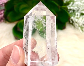 Crystal Quartz Point 54mm ATB - Clear Quartz Tower- Healing Crystals - Crystal Grid - Altar Decor - Reiki Crystals - Crown Chakra Stone