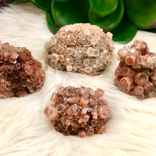 Brown Aragonite Clusters - Grounding Stone - Crystal Grid - Crystal Healing - Altar Decor - Aragonite Sputnik - Boho Decor