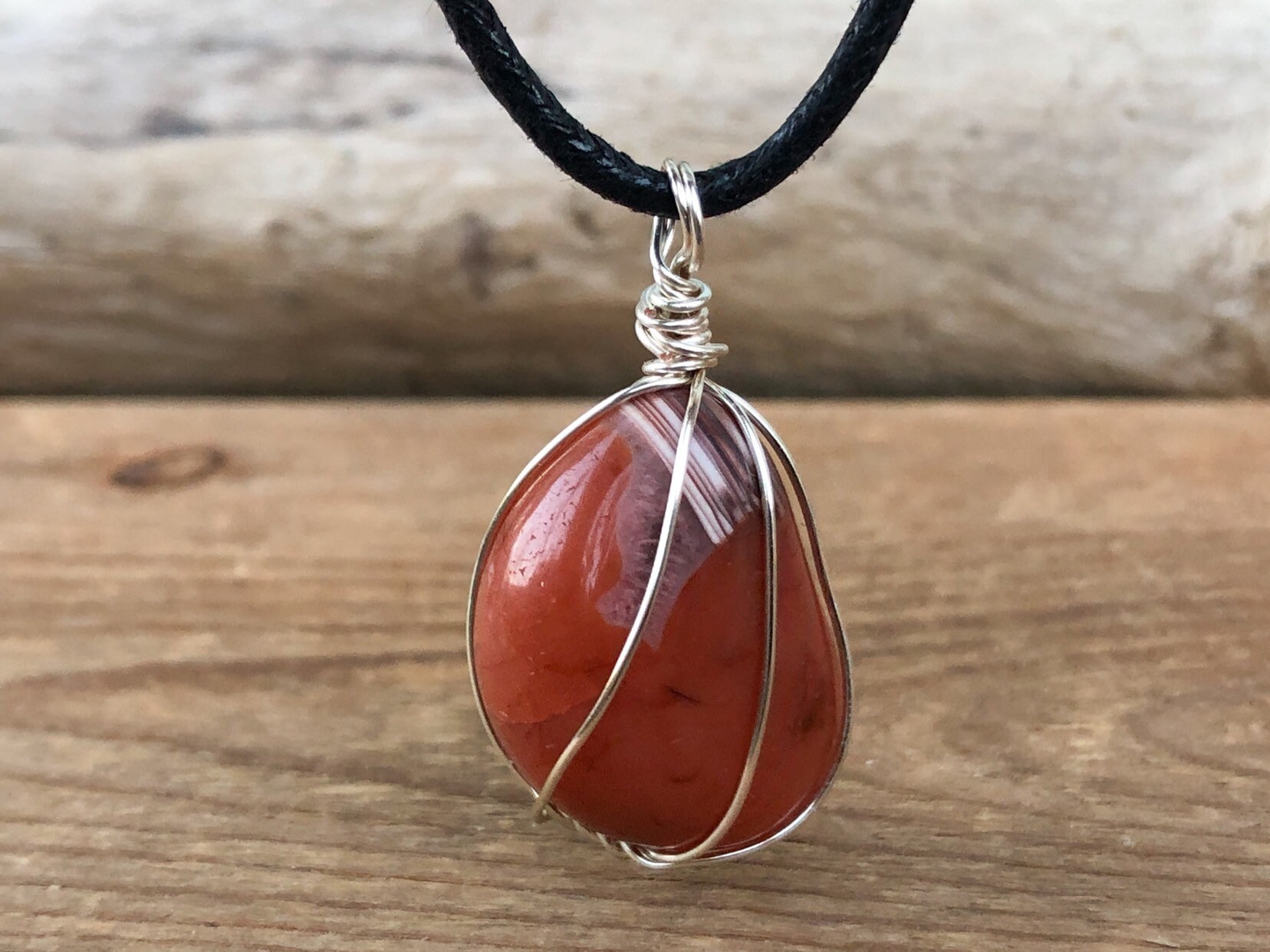 Carnelian Crystal Pendant Necklace - Crystal Pendant - Sacral Chakra …