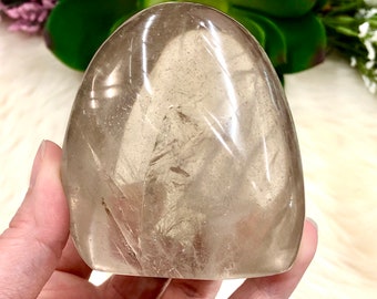 Smoky Quartz Crystal 73mm AQD - Quartz Stone - Root Chakra Crystal - Crystal Grid - Altar Decor - Reiki Healing Stone - Protection
