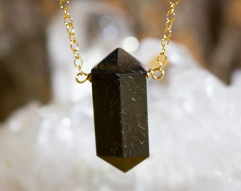 Black Tourmaline Empath Protection Necklace - Crystal Healing - October Birthstone - Libra Necklace - Libra Zodiac Gifts - Empath Jewelry