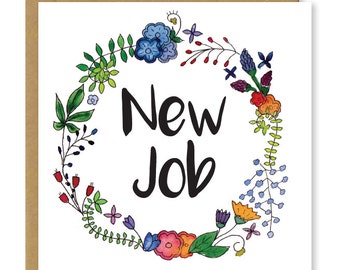 new job card etsy
