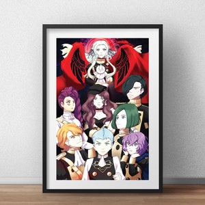 Black Eagles Art Print - Fire Emblem Three Houses - Edelgard - Gamer Gift - Game Room Decor - Video Game Decor - Fire Emblem Gift