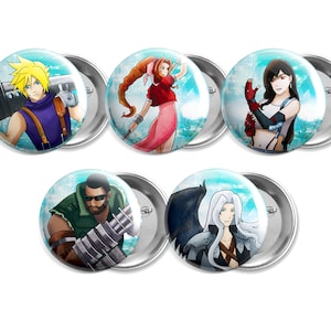 Final Fantasy 7 - Button Set