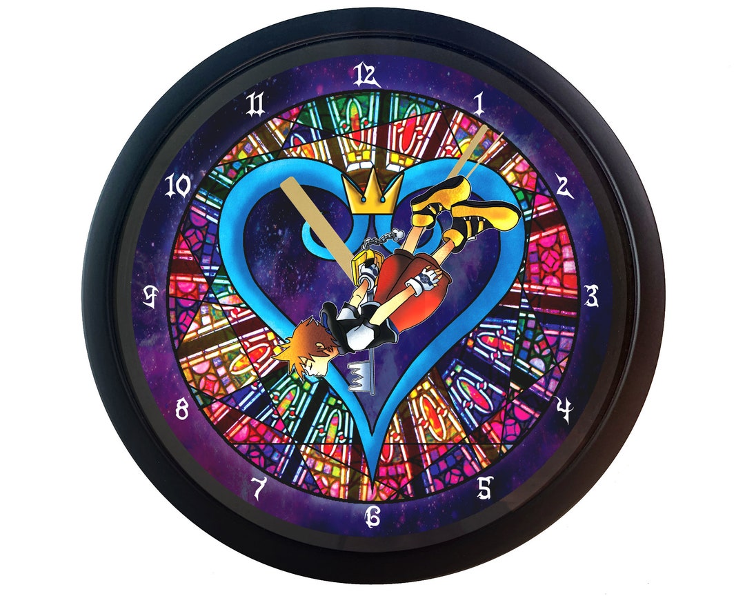 Kingdom Hearts Clock Etsy