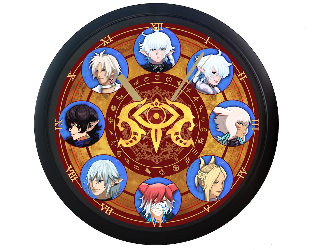 FFXIV Clock Final Fantasy XIV Clock Final Fantasy Gift Etsy