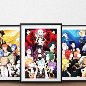Fire Emblem Three Houses Art Print Set- Three Houses - Fire Emblem Art - Geek Gift - Gamer Gift - Game Room Decor - Video Game Decor