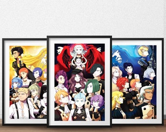 Fire Emblem Three Houses Art Print Set- Three Houses - Fire Emblem Art - Geek Gift - Gamer Gift - Game Room Decor - Video Game Decor