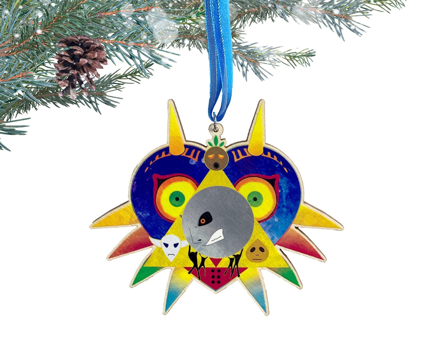 Legend of Zelda Ornament - Wooden Christmas Ornament - Majora's