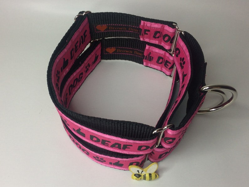 Pink Deaf Dog Collar Martingale / Chain / Reducer Pink Etsy
