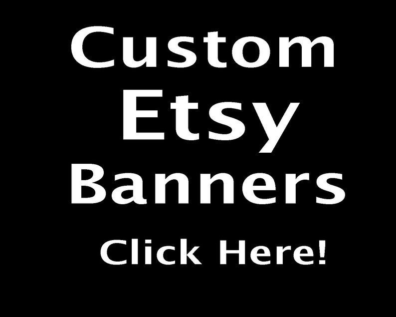 Custom Etsy Banner For YOUR SHOP Many to choose from or Etsy