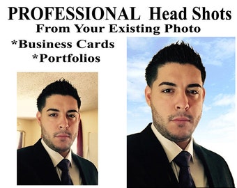 Professional Head Shots for Business Cards Portfolios Modeling From YOUR FAVORITE PHOTO Endless Choice Of Backgrounds Transform Your Fav Pic