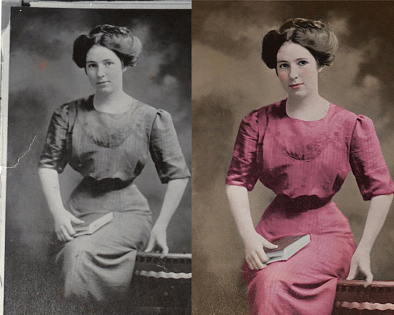 Professional Photo Restoration Service Photo Retouching Etsy